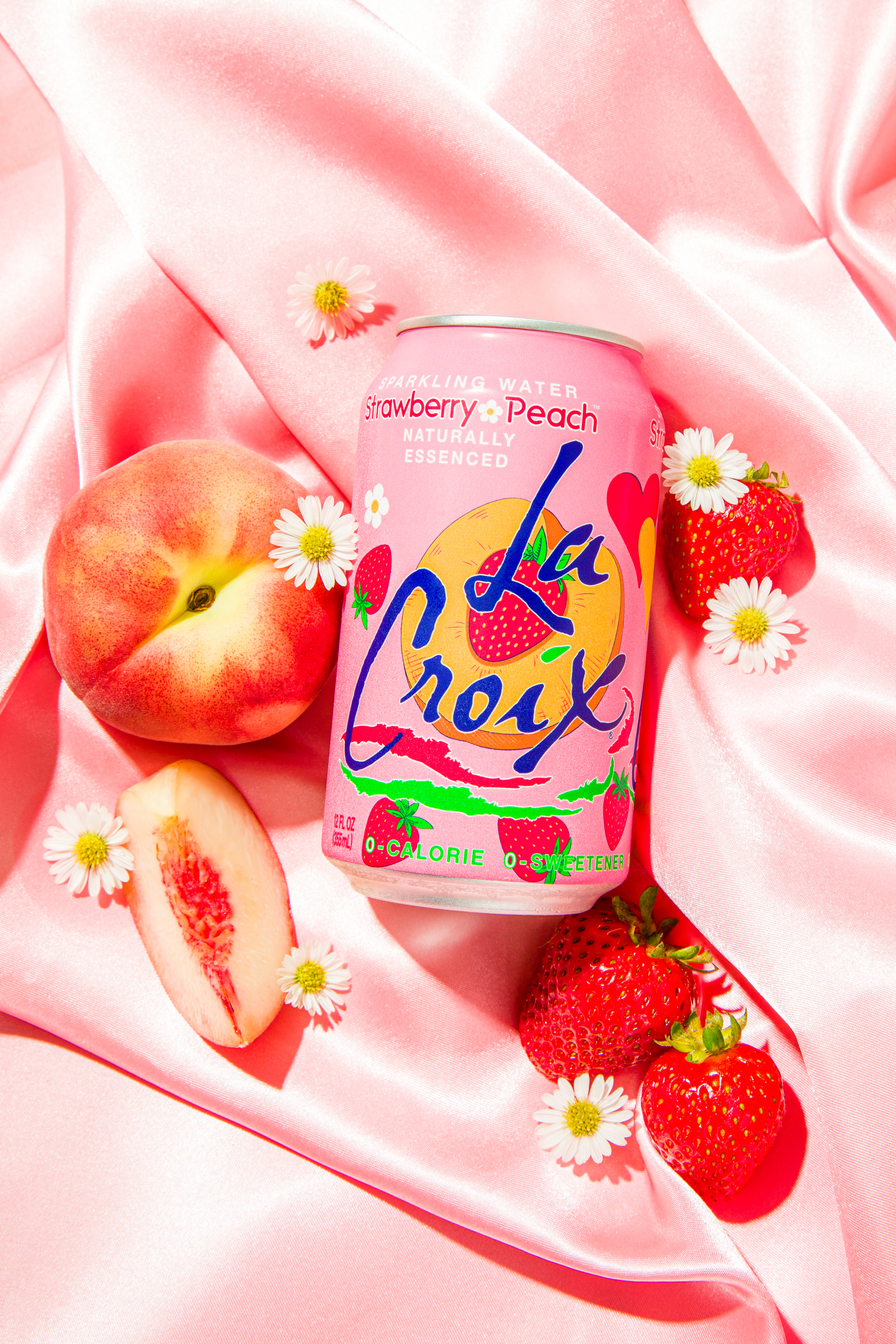 LaCroix Strawberry Peach satin